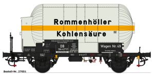 Druckgas-Kesselwagen Rommenh�ller DB Ep. IIIb NEM - Steiner Modellwerke 27051N Spur 1